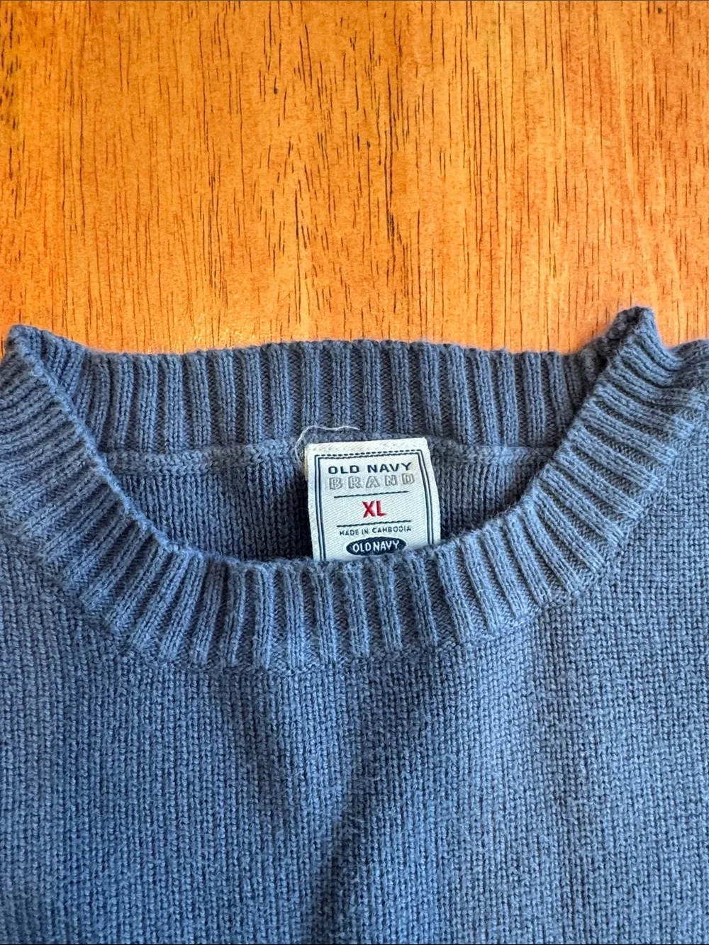 Men's XL Old Navy Crewneck Stripe Sweater - Blue